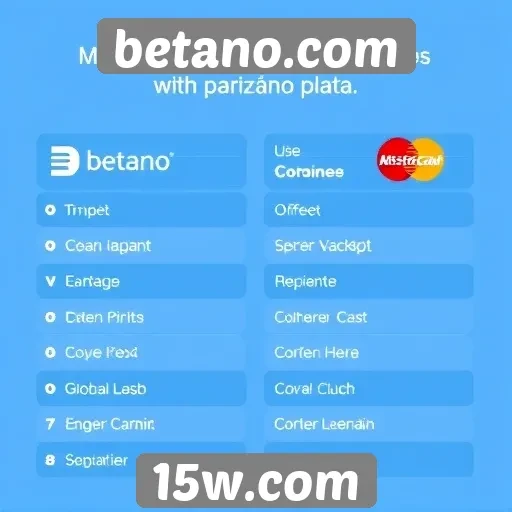 Métodos de pagamento aceitos no site betano.com